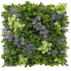 De Gardenia 50x50 cm Artificial Greenery Wall Panel – Lush Faux Vertical Garden Mat for Wall, Balcony & Home Décor