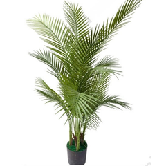 De Gardenia 140CM Artificial Areca Palm X4 (33 Leaves, Without Pot) – Lifelike Tall Tropical Plant for Home & Office Décor