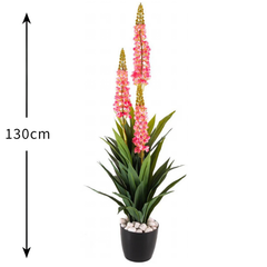 De Gardenia Sword Lily X3 – 130 cm Tall Artificial Plant | Lifelike Faux Indoor & Outdoor Décor Without Pot