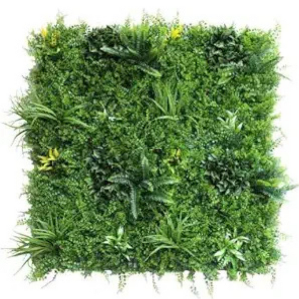 De Gardenia 100x100cm Artificial Greenery Wall Panel – Lush Faux Vertical Garden Mat for Wall, Balcony, Fence & Home Décor