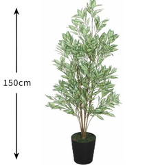 De Gardenia Calathea G/W – 150 cm Tall Artificial Plant | Lifelike Faux Indoor & Outdoor Décor Without Pot